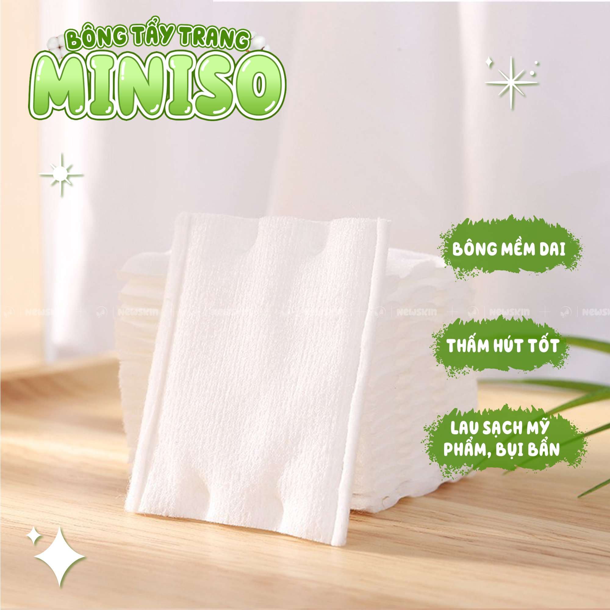 Bông Tẩy Trang Miniso 180 Miếng