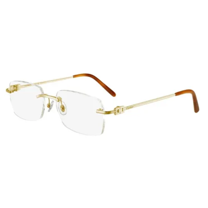 Gọng vàng nguyên khối CARTIER CT0069O 001 chính hãng