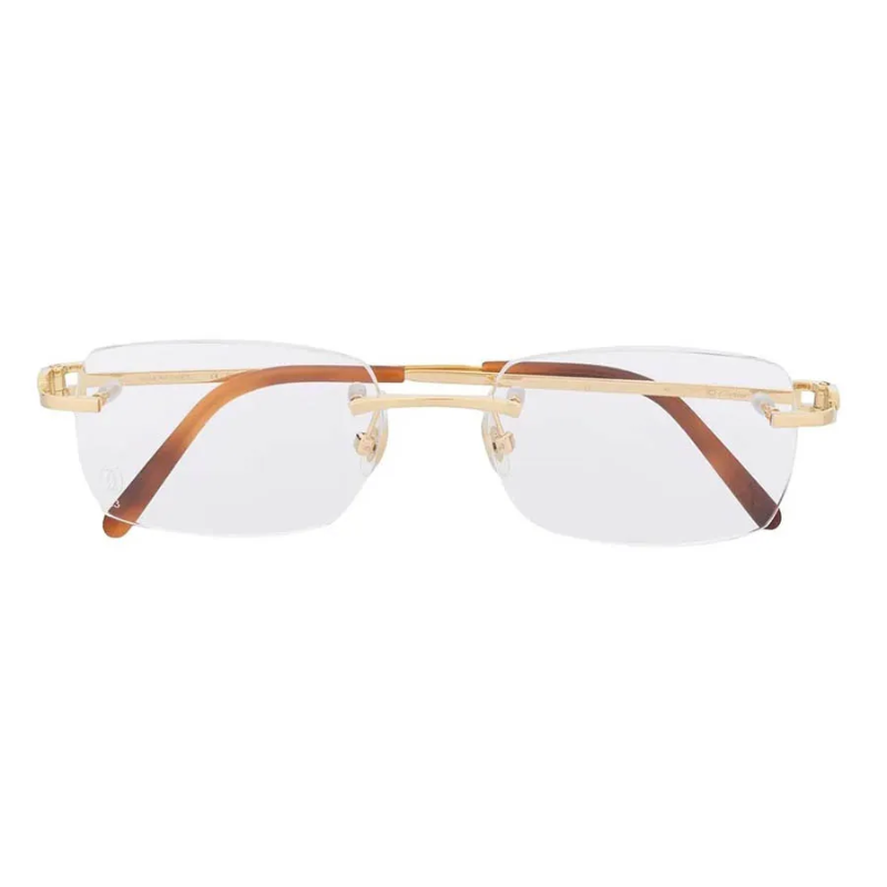 Gọng vàng nguyên khối CARTIER CT0069O 001 chính hãng