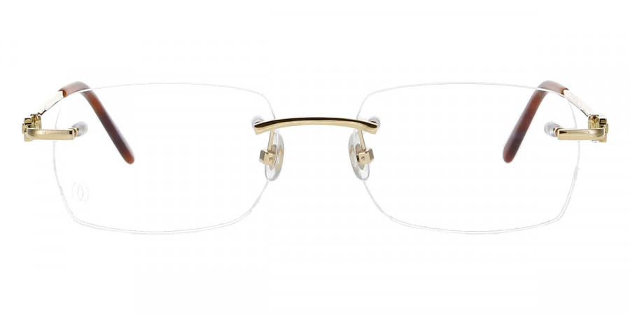 Gọng Cartier CT0069O-001 vàng nguyên khối chính hãng