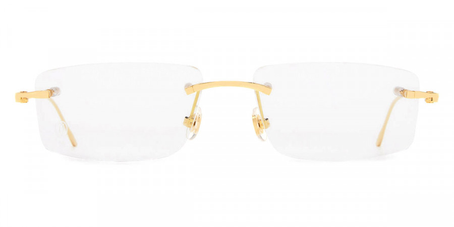 Gọng Cartier CT0070O-003 vàng nguyên khối chính hãng