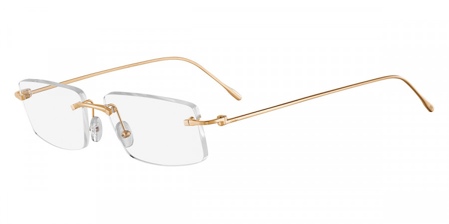Gọng Cartier CT0070O-003 vàng nguyên khối chính hãng