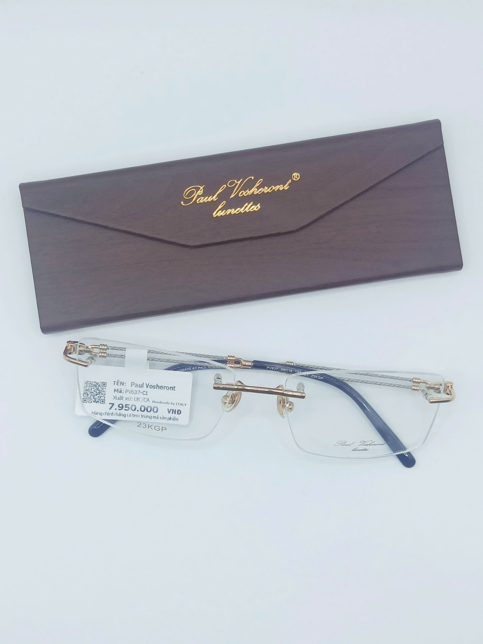 Gọng Paul Vosheront PV637 C1 chính hãng