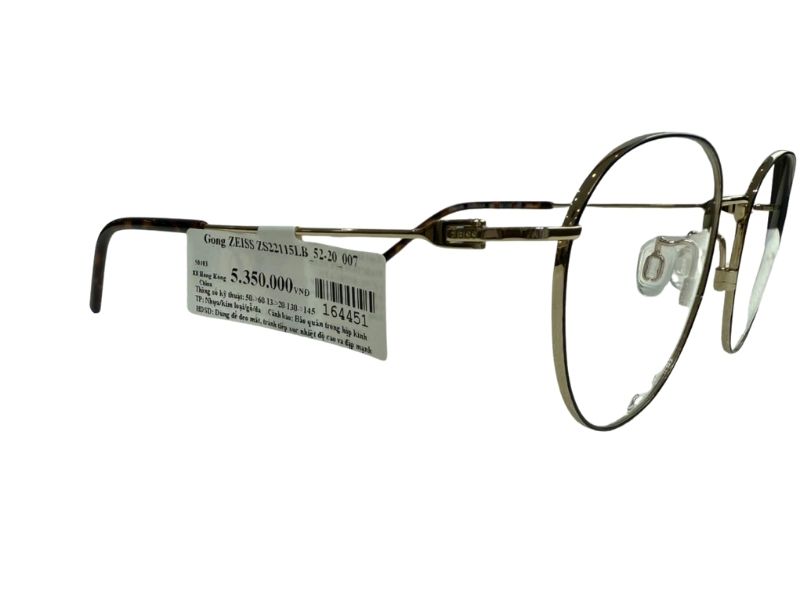 Gọng ZEISS ZS22115LB 52-20 007 chính hãng