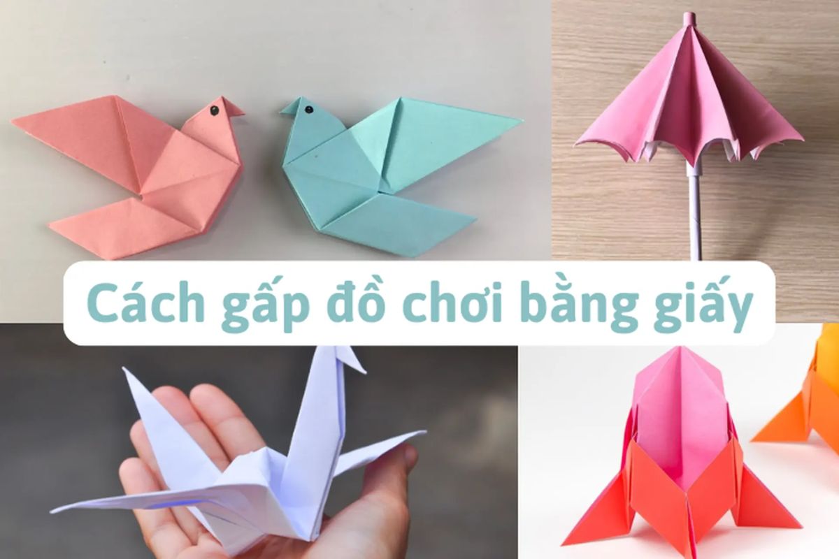 Cách làm đồ chơi bằng giấy cực đơn giản tại nhà
