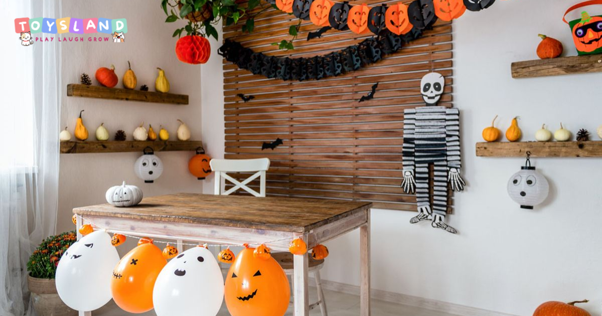 30 phút cùng bé tự làm đồ trang trí Halloween từ những vật liệu có sẵn