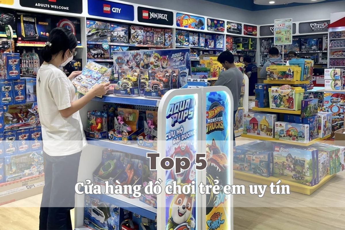 Top 5 cửa hàng đồ chơi trẻ em uy tín được phụ huynh đánh giá cao