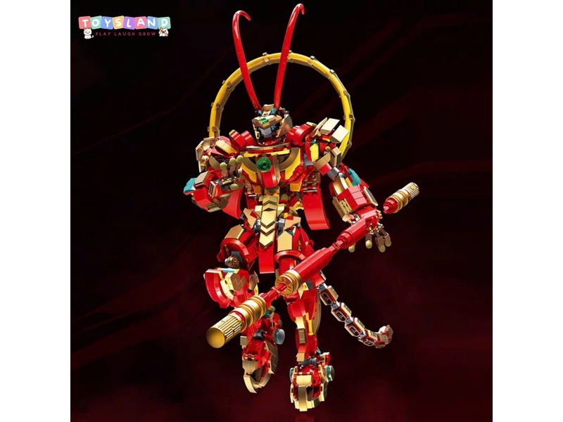 Thử sức bé yêu với bộ đồ chơi hộp logo ráp mô hình chinoiserie mecha 1393 miếng Toysland