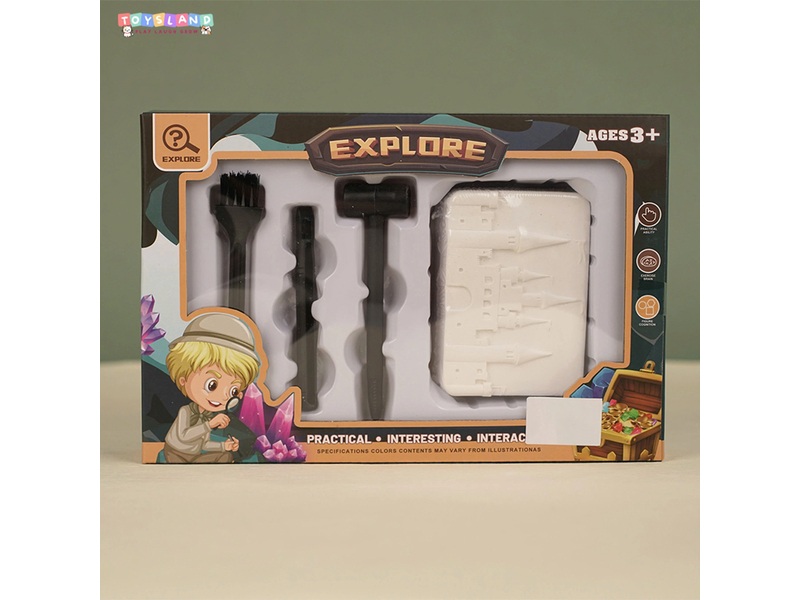 Hộp khảo cổ khủng long + mắt kiếng + kính lúp được yêu thích tại Toysland 