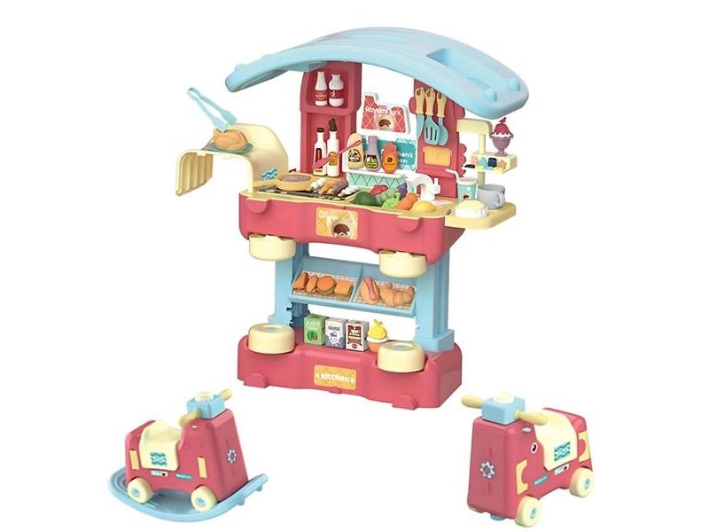 Hộp kệ bếp lò nướng pin hơi nước, xe ngựa, bồn rửa tay cao cấp tại Toysland