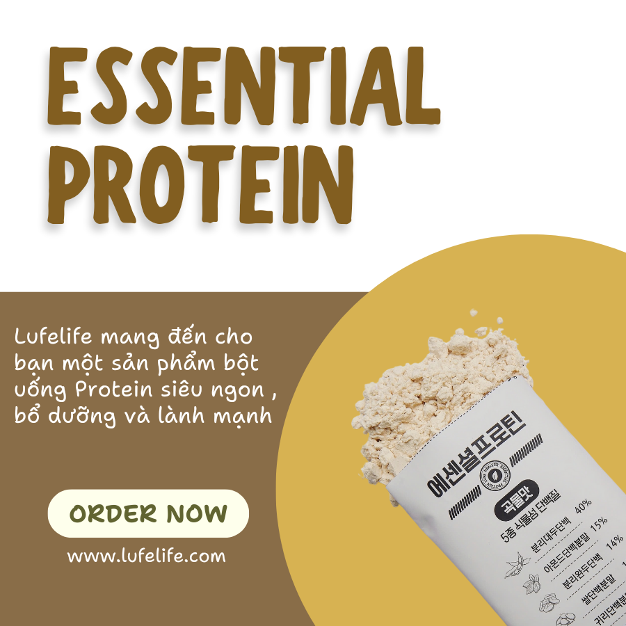 BỘT UỐNG DINH DƯỠNG PROTEIN LUFE CAO CẤP (HƯƠNG VỊ NGŨ CỐC)
