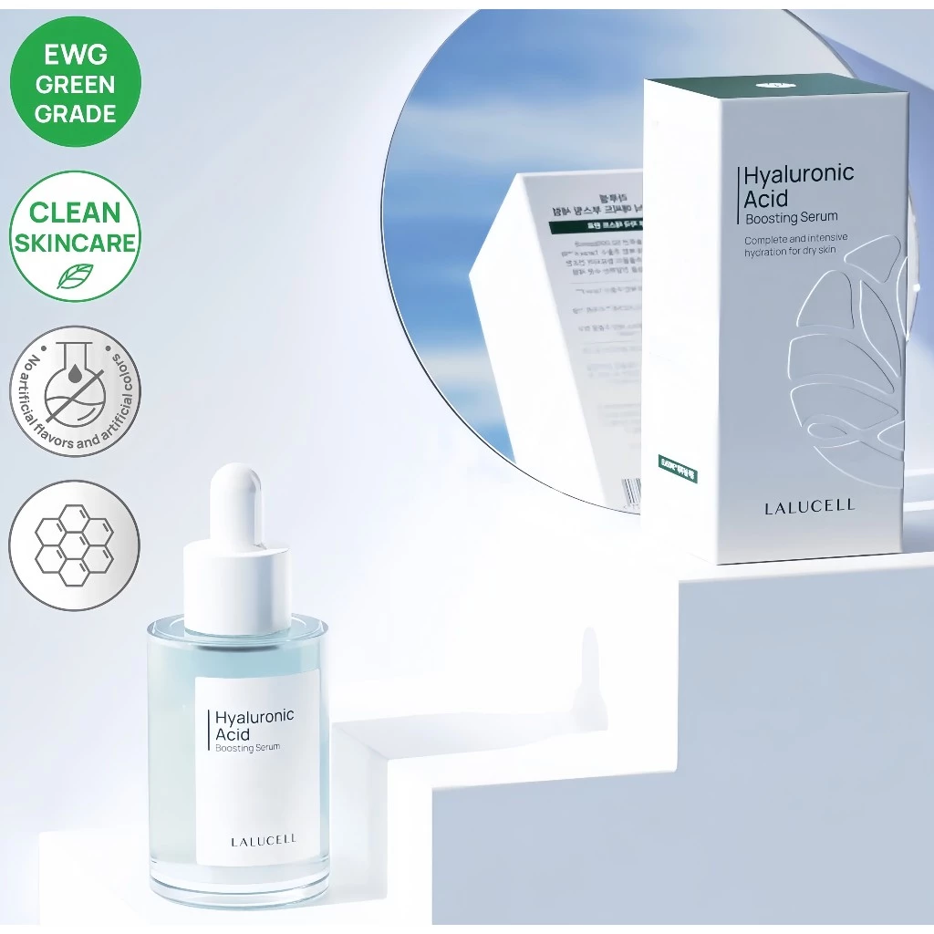 TINH CHẤT CẤP ẨM, CHỐNG LÃO HÓA, TĂNG ĐỘ ĐÀN HỒI DA LALUCELL HYALURONIC ACID BOOSTING 33ML