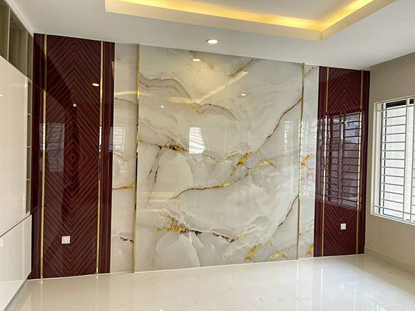  Thi công tấm ốp tường PVC vân đá tại Vũng Liêm