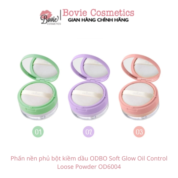 Phấn nền phủ bột kiềm dầu ODBO Soft Glow Oil Control Loose Powder OD6004
