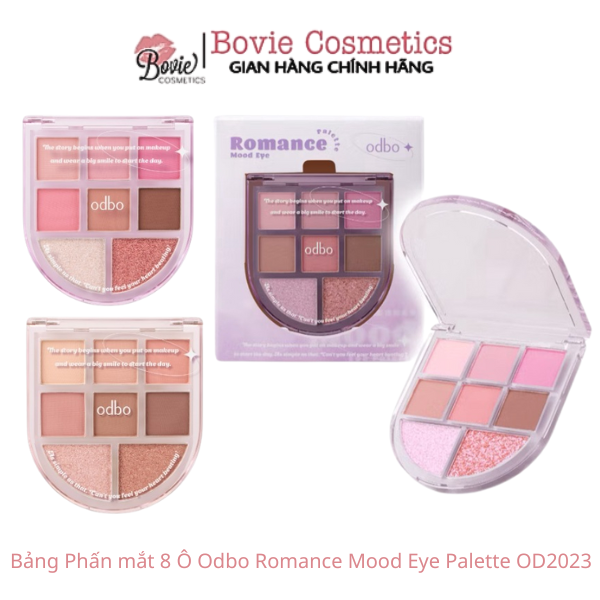 Bảng Phấn mắt 8 Ô Odbo Romance Mood Eye Palette OD2023