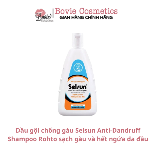 Dầu gội chống gàu Selsun Anti-Dandruff Shampoo Rohto sạch gàu và hết ngứa da đầu