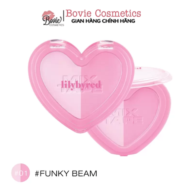 Phấn Má Hồng 2 Ô Màu LILYBYRED Luv Beam Cheek Duo