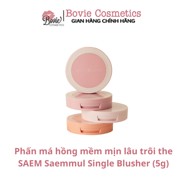 Phấn má hồng mềm mịn lâu trôi the SAEM Saemmul Single Blusher (5g)