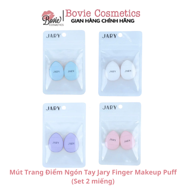 Mút Trang Điểm Ngón Tay Jary Finger Makeup Puff (Set 2 miếng)
