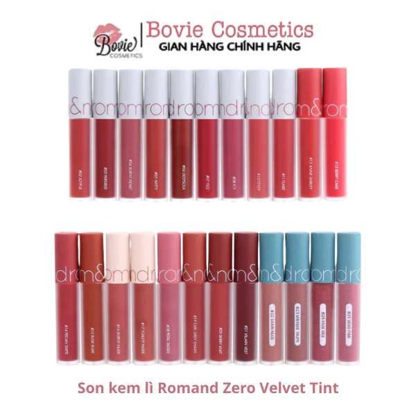 Son kem lì Romand Zero Velvet Tint