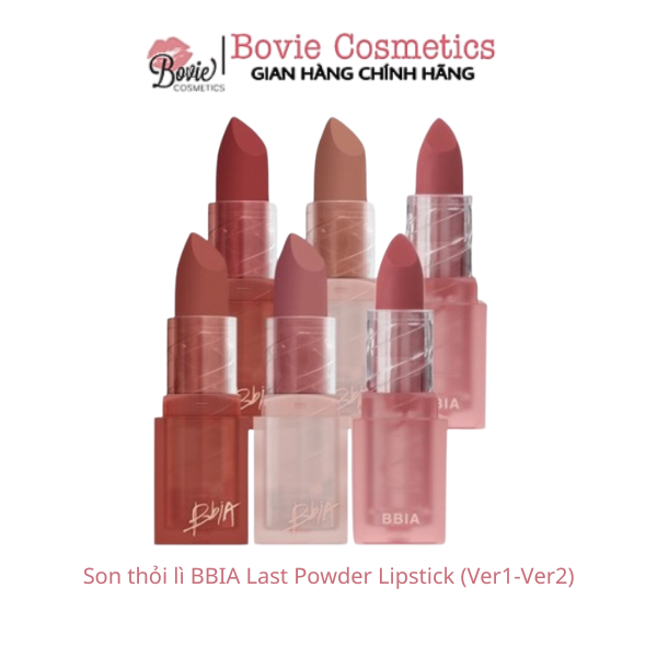 Son thỏi lì BBIA Last Powder Lipstick (Ver1-Ver2)