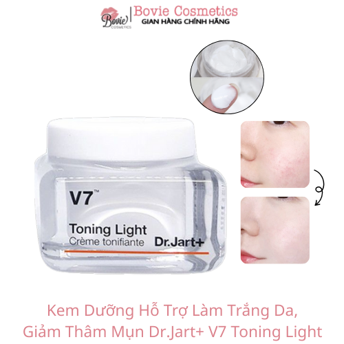 Kem Dưỡng Hỗ Trợ Làm Trắng Da, Giảm Thâm Mụn Dr.Jart+ V7 Toning Light