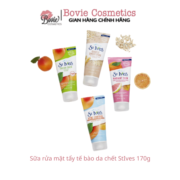 Sữa rửa mặt tẩy tế bào da chết StIves 170g