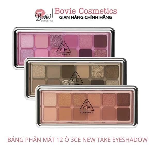 BẢNG PHẤN MẮT 12 Ô 3CE NEW TAKE EYESHADOW