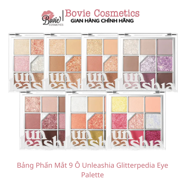 Bảng Phấn Mắt 9 Ô Unleashia Glitterpedia Eye Palette