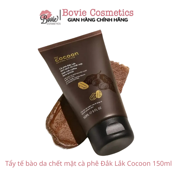 Tẩy tế bào da chết mặt cà phê Đắk Lắk Cocoon 150ml