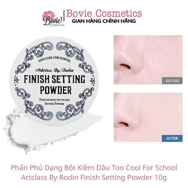 Phấn Phủ Kiềm Dầu Too Cool For School Artclass By Rodin Finish Setting Powder