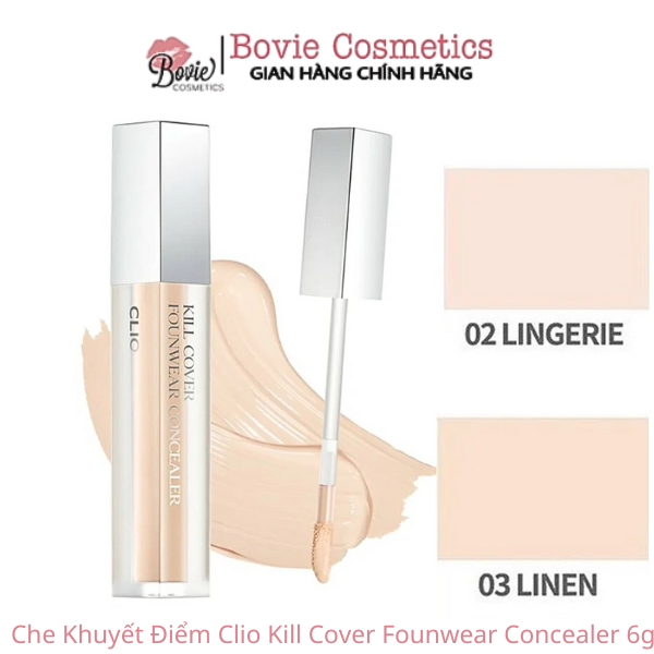 Kem Che Khuyết Điểm Clio Kill Cover Founwear Concealer 6g