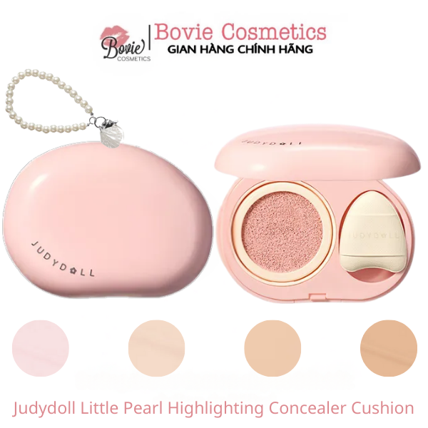 Kem Bắt Sáng Che Khuyết Điểm Cushion Judydoll Little Pearl Highlighting Concealer Cushion