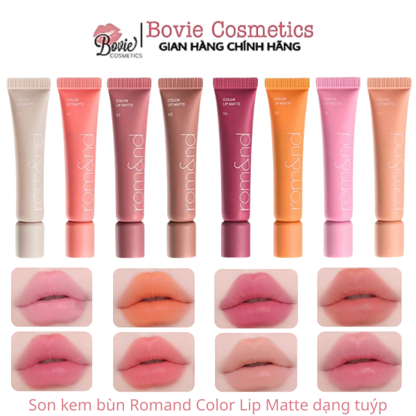 Son kem bùn Romand Color Lip Matte dạng tuýp
