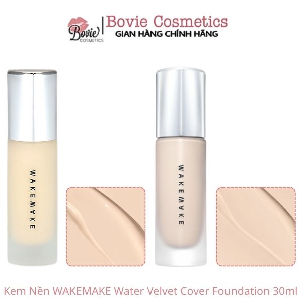 Kem Nền WAKEMAKE Water Velvet Cover Foundation 30ml