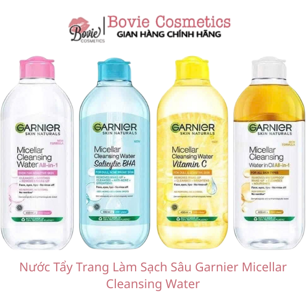 Nước Tẩy Trang Làm Sạch Sâu Garnier Micellar Cleansing Water