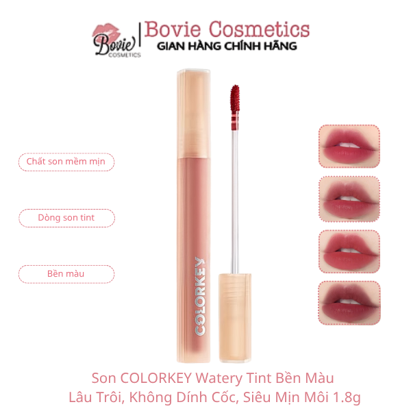 Son Kem Lì Siêu Mịn Môi Colorkey Soft Matte Water Tint 1.8g
