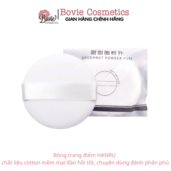 Bông phấn Hanru dạng tròn mềm mại