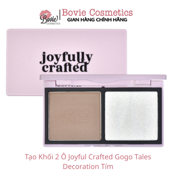 Tạo Khối 2 Ô Joyful Crafted Gogo Tales Decoration Tím