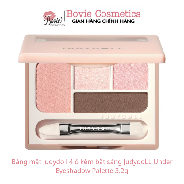 Bảng mắt Judydoll 4 ô kèm bắt sáng JudydoLL Under Eyeshadow Palette 3.2g