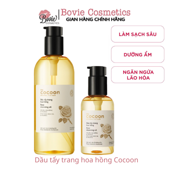 Dầu tẩy trang hoa hồng Cocoon