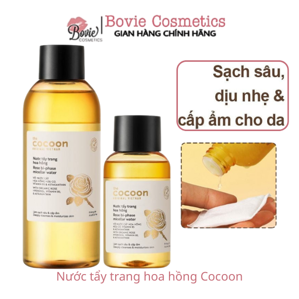 Nước tẩy trang hoa hồng Cocoon