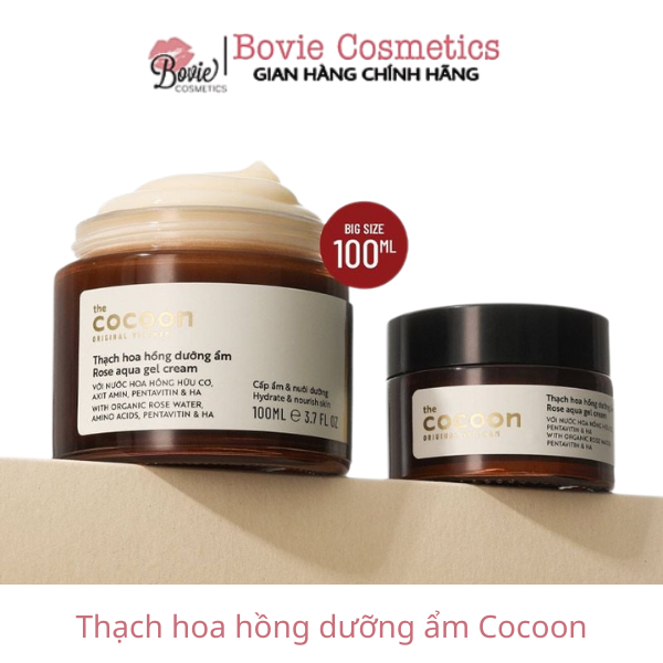 Thạch hoa hồng dưỡng ẩm Cocoon