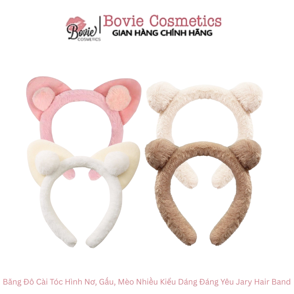Băng Đô Cài Tóc Hình Nơ, Gấu, Mèo Nhiều Kiểu Dáng Đáng Yêu Jary Hair Band Màu Ngẫu Nhiên