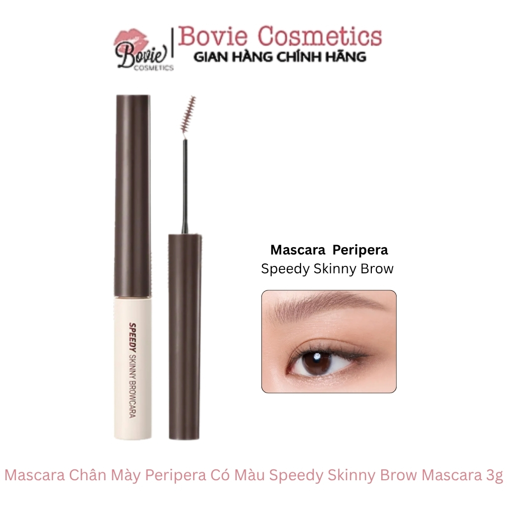 Mascara Chân Mày Peripera Có Màu Speedy Skinny Brow Mascara 3g