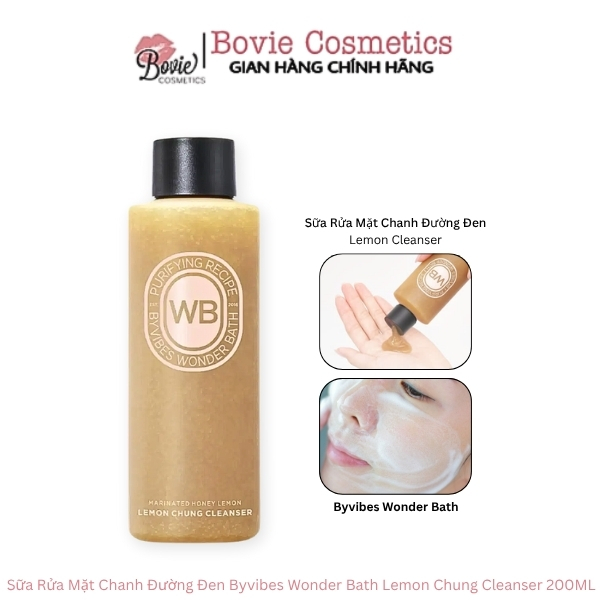 Sữa Rửa Mặt Chanh Đường Đen Lemon Chung Cleanser 200ML