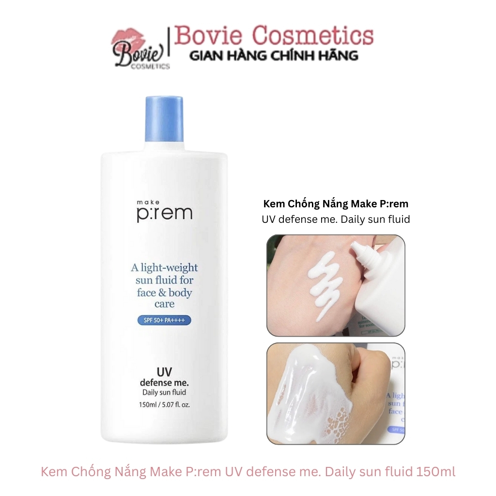Kem Chống Nắng Make P:rem UV Defense Me Daily Sun Fluid SPF 50+ PA++++ 150ml