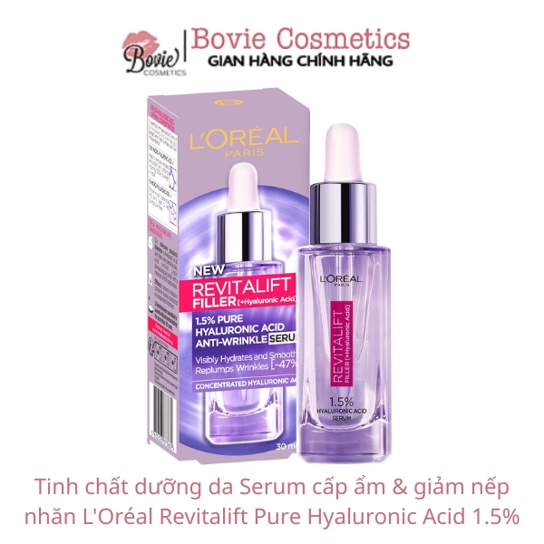 Tinh chất dưỡng da Serum cấp ẩm & giảm nếp nhăn L'Oréal Revitalift Pure Hyaluronic Acid 1.5%