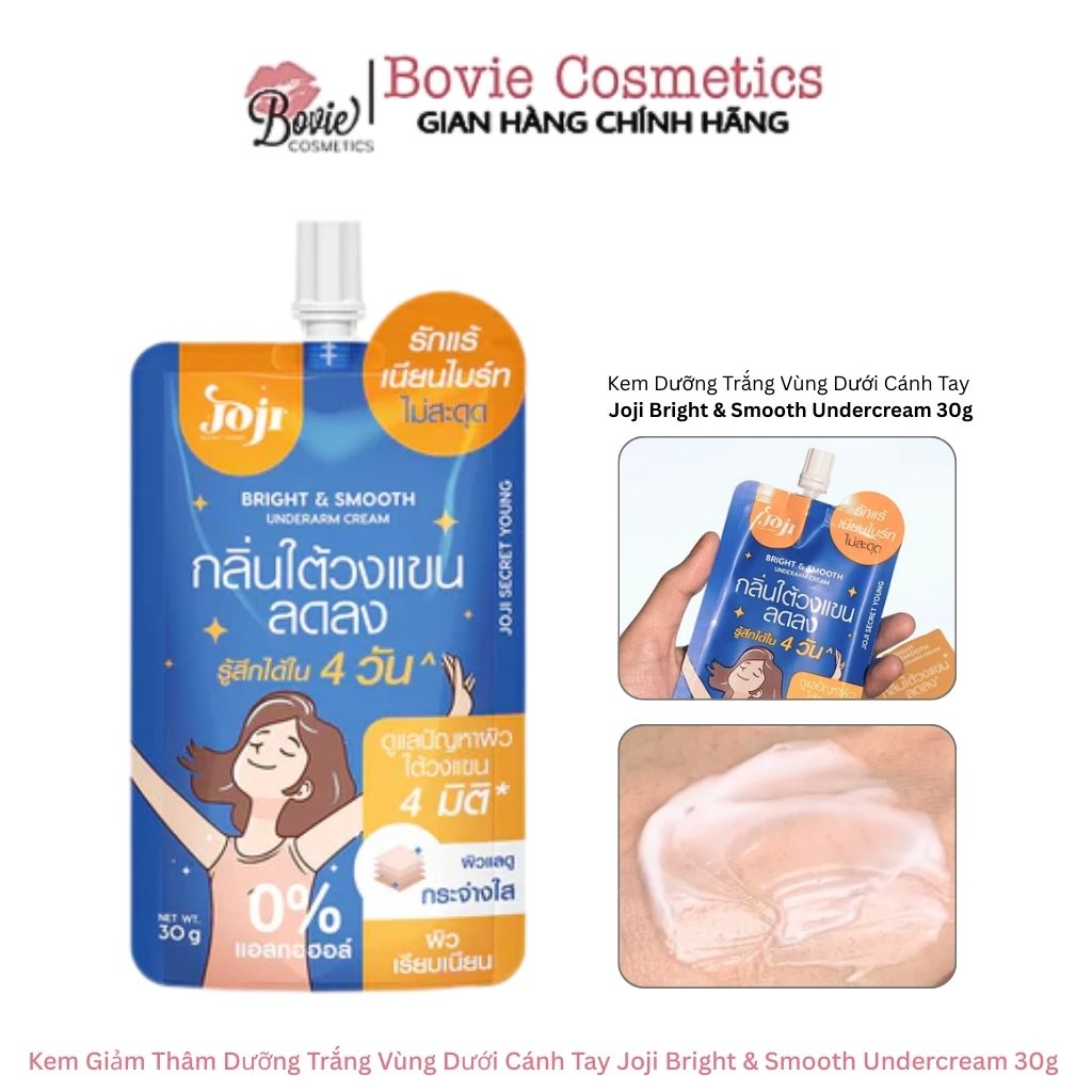 Kem Giảm Thâm Dưỡng Trắng Vùng Dưới Cánh Tay Joji Bright & Smooth Undercream 30g