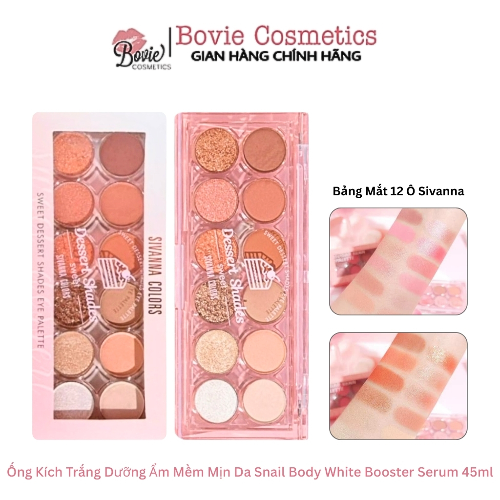 Bảng Mắt 12 Ô Sivanna Colors Sweet Dessert Shades Eye Palette - HF725 13.6g